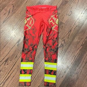 Firefighter women’s workout leggings